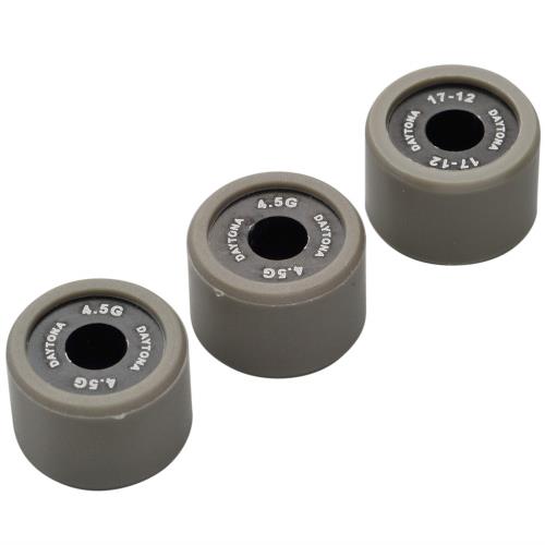デイトナ(Daytona) バイク用 DWR ウエイトローラー φ17×12mm 4.5g 方向指定なし 3個セット 90488