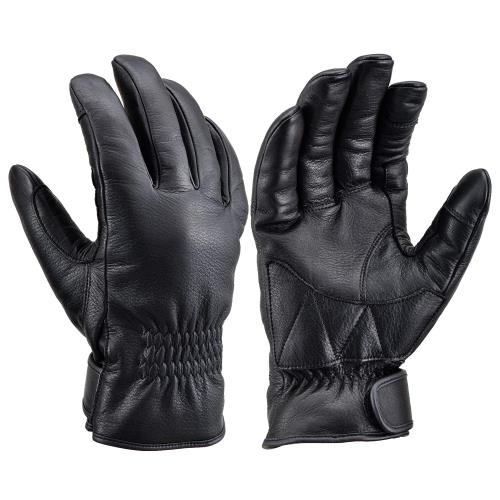デイトナ(Daytona) バイク グローブ 冬 革(牛革) 防水 防風 日本製 極上プレミアム 内縫いウインターグローブ HBG-057 ブラック XLサイズ...