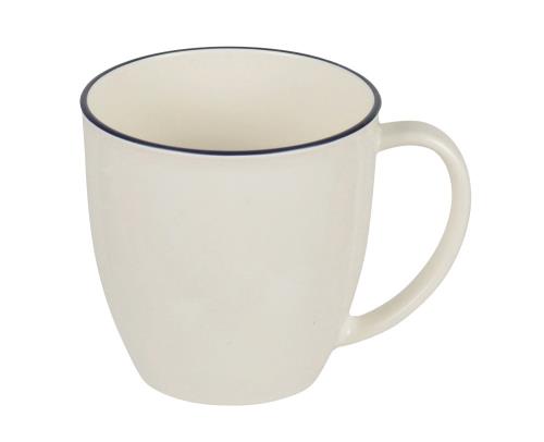 パール金属 マグカップ ホワイト&ネイビー 山中塗 日本製 電子レンジ対応 クリーンコート 渕彩 K-6338