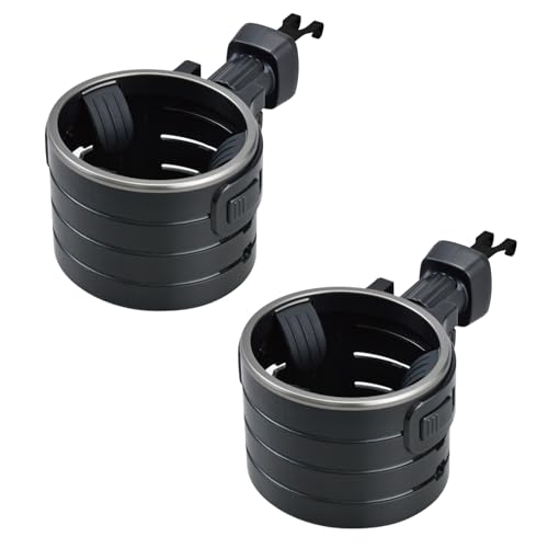 セイワ(SEIWA) 車内用品 ドリンクホルダー 2個セット エアコン取り付け ハイトアジャストACドリンク シルバーメタル IMP360 高さ調節可能 運転席...