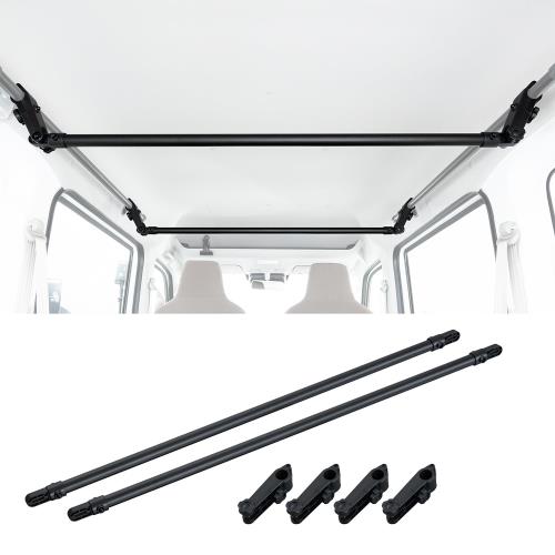 セイワ(SEIWA) ハンガーバー M サイズ 106〜109cm 2本セット (ハイゼット/エブリイ) IMP325 車内キャリアバー 車内収納 天井収納 車...