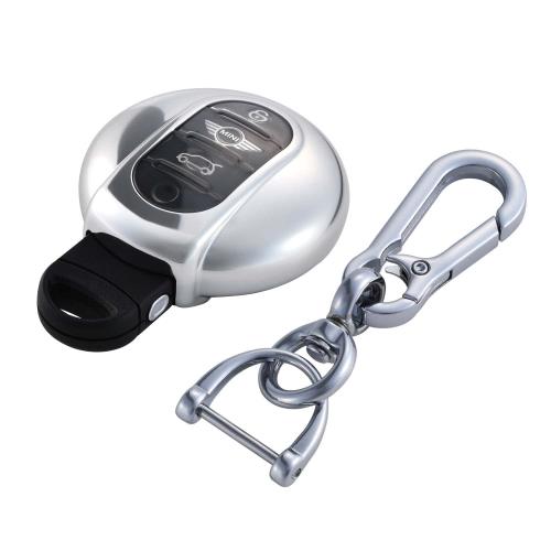 セイワ(SEIWA) 車用 キーカバー MINI車用タイプ1 IMP140 ミニ 3ドア 5ドア コンバーチブル クラブマン クロスオーバー メタルシルバー カー用品