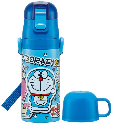 スケーター(skater) 子供用 ステンレス 水筒 2way 直飲み 420ml コップ飲み 350ml ドラえもん ステッカー 子供に優しい軽量タイプ 女の子 保温・保冷小容量タイプ waterbottle スポーツボトル かわいい キッズ 子供 こども 水瓶 SKDC3-A