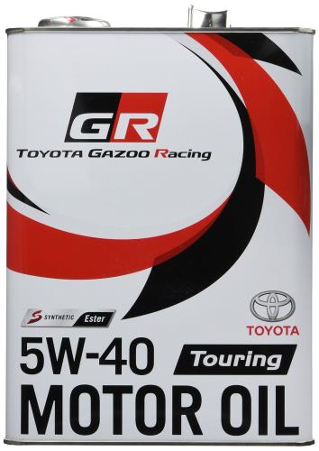 TOYOTA(トヨタ) GAZOO Racing 純正 GR MOTOR OIL Touring 5W-40 4L エステル配合高性能全合成油エンジ..