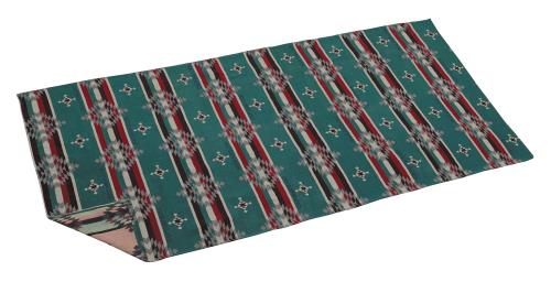 キャプテンスタッグ(CAPTAIN STAG) ラグ レジャーシート マット ラグマット 100×180cm 収納袋付き ブルー CSネイティブ UP-2590(4)