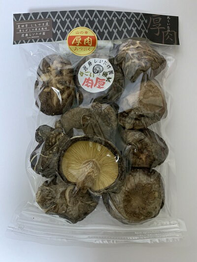 <愛知県旧下山村産> 原木栽培 乾しいたけ 85g【厚肉】 原木乾燥しいたけ、国産、肉厚、原木育ち、、乾燥原木椎茸、干しいたけ、乾燥椎茸、干椎茸