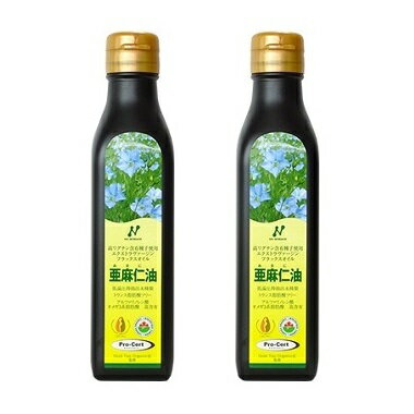 [2本セット / ニューサイエンス]　フラックスオイル（カナダ産）200ml ×2本 カナダ産亜麻仁油 アマニオイル あまに油 オーガニック 健康食品 プレゼント 贈り物 ギフト 父 母 高齢者 年配 ドレッシング 調味料 サラダ [ニューサイエンス 商品 杏林予防医学研究所/正規店]