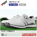ゴルフシューズ ダイヤル式 BOA スパイクレス PGM スニーカータイプ 歩きやすい 疲れにくい 快適 防水 紐なし golf 25.0cm〜28.0cm 1...