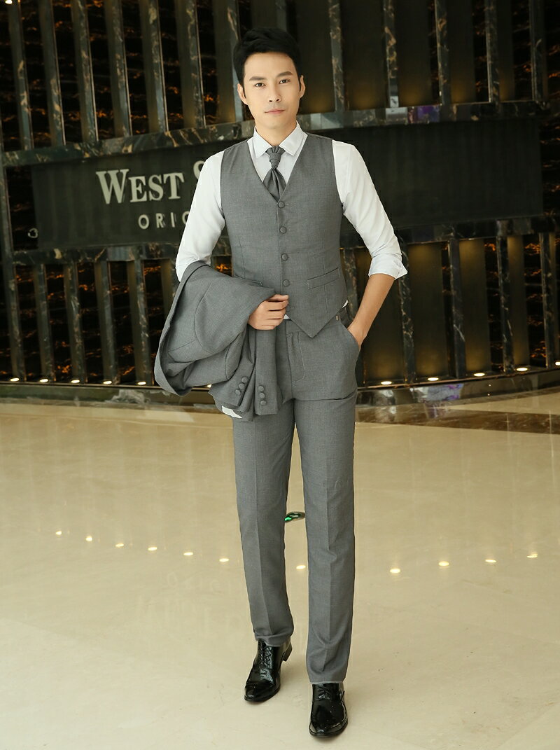 【ポイント9倍UP!】楽天ランキング1位！セレモニースーツ 4点セット ステージ衣装 ダンス衣装 舞台衣装 メンズ タキシード 結婚式 海外 披露宴 二次会 パーティ 演奏会 発表会 フォーマル ウェディング 全5色 パープル グレー ベージュ ピンク ブルー サイズS～3L 27st11cm