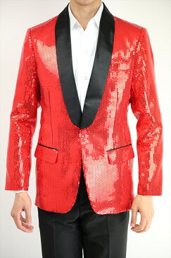 ジャケット スパンコール メンズ 男性 忘年会 新年会 ステージ衣装 ダンス衣装 カラオケ衣装 舞台衣装 発表会 還暦 敬老の日 赤・黄・青・緑・紫・黒・金・銀の8色 敬老会 ハロウィン コスプレ 【ジャケットのみ】【商品番号:27txd1j】
