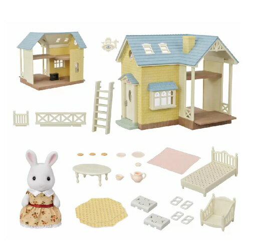 【海外商品】 【Sylvanian Families】シルバニアファミリー ブルーベルコテージギフトセット [ おもちゃ ] おもちゃ お家テーブルいすベッド家具セット しろウサギの女の子限定ドレスセット プレゼント 玩具 2