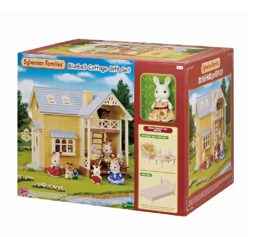 【海外商品】 【Sylvanian Families】シルバニアファミリー ブルーベルコテージギフトセット [ おもちゃ ] おもちゃ お家テーブルいすベッド家具セット しろウサギの女の子限定ドレスセット プレゼント 玩具 1