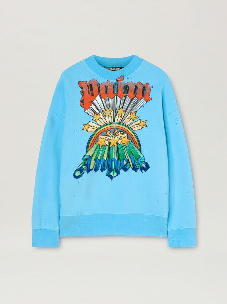 yK戵X̔izPalm Angels p[GWFX RAINBOW CREWNECK XEFbg / ZNgVbvWONDERCUBE / mF㑦 / 