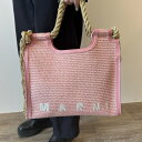 MARNI マルニ　 ピンクロープハンドル付きMARCELサマーバッグ