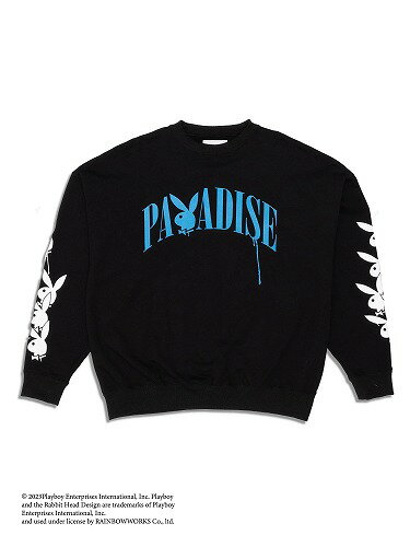 yK戵X̔izTAIN DOUBLE PUSH ~ PLAYBOY@PARADISE CREW SWEAT / mF㑦