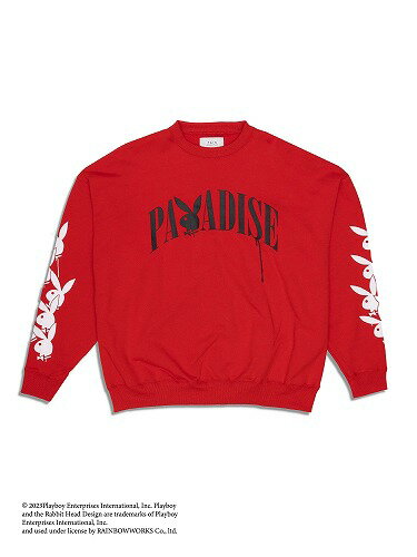 yK戵X̔izTAIN DOUBLE PUSH ~ PLAYBOY@PARADISE CREW SWEAT / mF㑦