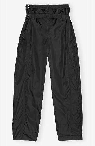 【正規取扱店販売品】GANNI ガニー Black Duchesse Nylon Pocket Trousers
