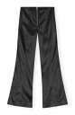 【正規取扱店販売品】GANNI ガニー BLACK DOUBLE SATIN FLARED TROUSERS ブラック ダブル サテン フレア トラウザーズ