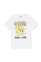 GANNI Kj[ YELLOW RELAXED BUNNY T-SHIRT@CG[ bNX oj[ T Vc