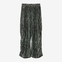 【正規取扱店販売品】th products TARO HORIUCHI (WOMEN'S) Printed Gather Wide Pants/ forest