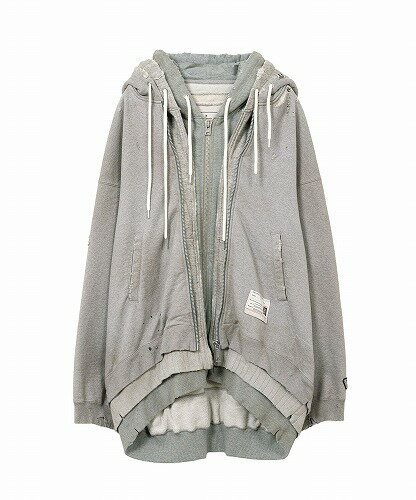 90s ミハラヤスヒロ　セパレートジップパーカー　カーキ　日本製　archive Maison MIHARA YASUHIRO ONLINE STORE（メゾンミハラヤスヒロ