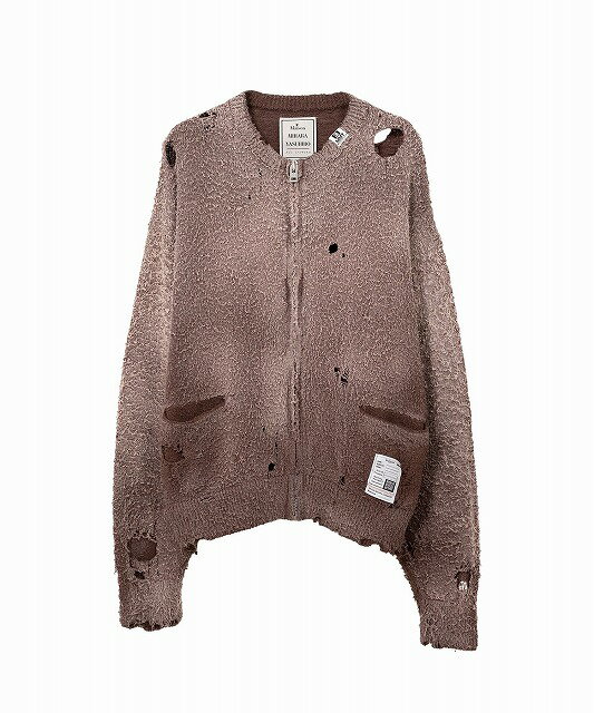 【正規取扱店販売品】Maison MIHARA YASUHIRO　Sun Faded Like Knit Cardigan Brown