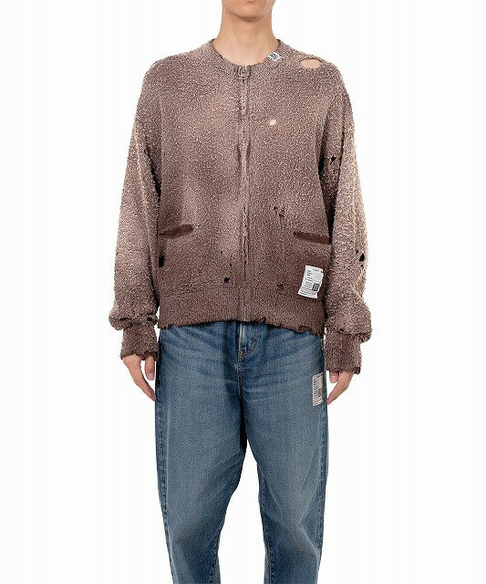 【正規取扱店販売品】Maison MIHARA YASUHIRO　Sun Faded Like Knit Cardigan Brown