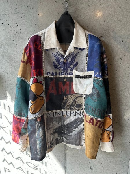 樂天商城 - 【正規取扱店販売品】KHOKI　Patchworked Silk Shirt