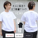 【10/17までMAX20%OFFクーポン!】 tシャツ レディース 半袖 綿100 コットン ロゴ 刺繍 ナチュラル カットソー 夏 ゆったり おしゃれ かわいい 大人 黒 白 トップス シンプル 大きいサイズ オーバー プルオーバー ichi イチ ICHI 30代 40代 50代 60代 フランス語 パリ レト