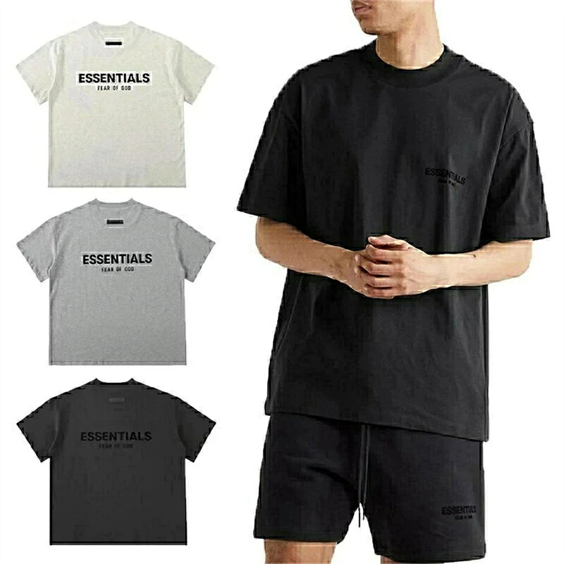 Rakuten - ESSENTIALS エッセンシャルズ Tシャツ 半袖 メンズ レディース essentials T-Shirt ロゴ Tシャツ ビッグサイズ