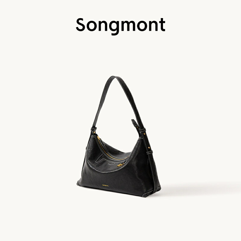 Songmont ソングモント 循迹コレクション 浅行 hobo バッグ 本革 脇下バッグ ショルダーバッグ ゆったりシルエット 通勤 カジュアル きれいめ 大人レディース デザイナーズブランド