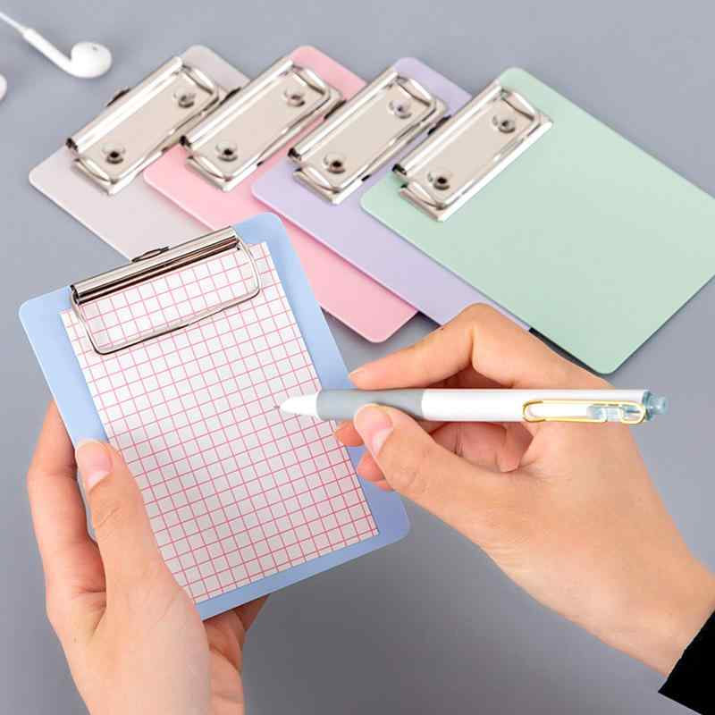 クリップボード a7 A6 バインダー かわいい ミニ 小さい 携帯 文房具 縦型 白 黒 ピンク 無地 吊り下げ..
