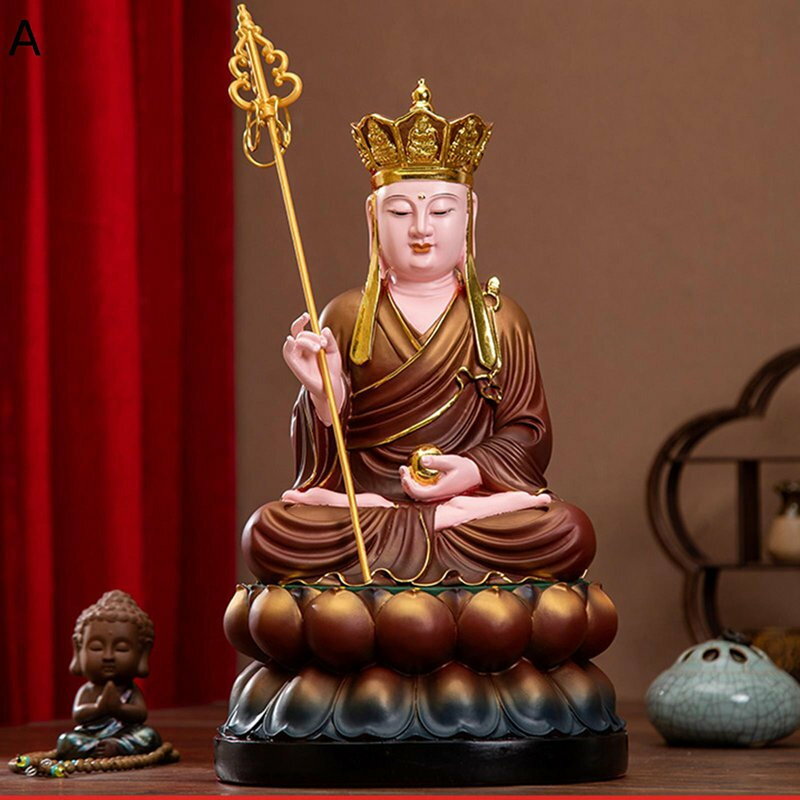 地蔵菩薩 地蔵菩薩像 仏像 樹脂製 地蔵 お地蔵様 地蔵王座像 開運グッズ 祈る 厄除け 魔除け 水子地蔵 ..