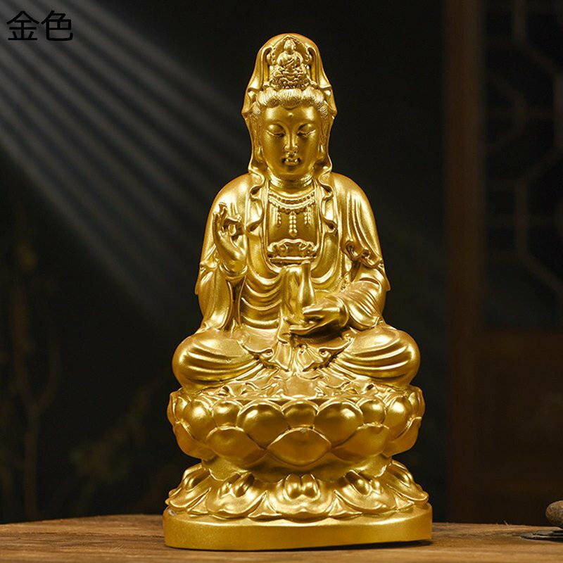 高級木彫り 観音像 仏像 観音菩薩 厄除け インテリア 仏教美術 仏壇仏像 木製彫刻 お守り 開運 風水ア..