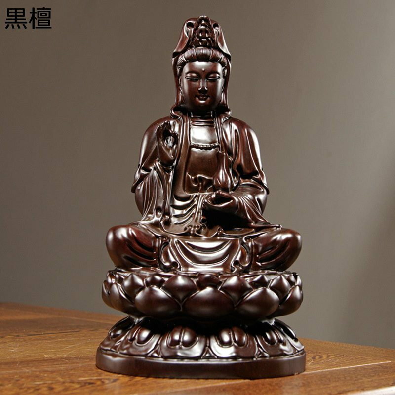 高級木彫り観音像 観音様 仏壇仏像 木彫り 観音菩薩 厄除け インテリア 仏教 木製彫刻 お守り 開運 風..