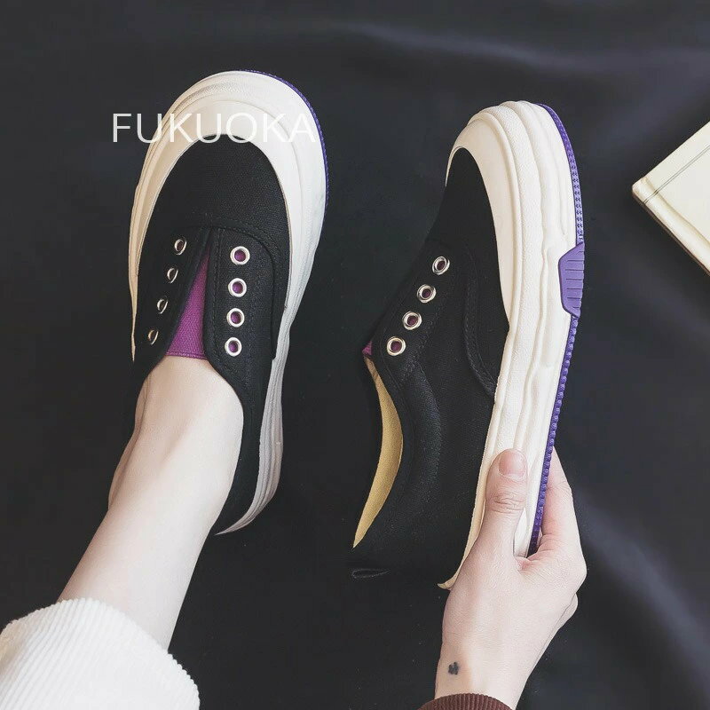 楽天ワンダーグローブ楽天市場店スリッポン スニーカー レディース 紐なし ローカット キャンバススニーカー カジュアルシューズ ローカット トラベル らくちん ぺたんこ 歩きやすい 疲れない 履きやすい 旅行 フラット 靴 痛くない