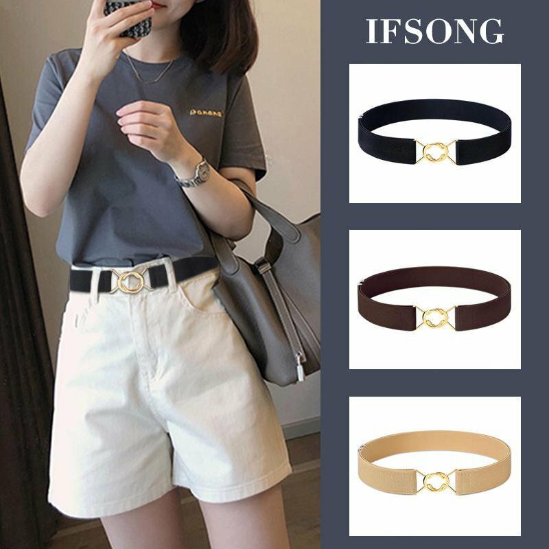 パンツ レディース ベルト 目立たない ストレッチ キャンバス 調節可能 ベルト 弾性 ジーンズ ウエスト..