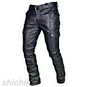 短納期 父の日 バイクパンツ メンズ 黒 PUパンツ 革パンツ 皮パンツ レザーパンツ ワークパンツ ライダースパンツ 合革 大きいサイズ ベルトつきません カ...