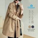 スプリングコート トレンチコート レディース ロングコート 春 秋 秋服 ロング コート アウター ロングジャケット 羽織 秋 トレンチ コート アウター マウンテンコート 大きいサイズ カジュアル 大人 体型カバー ゆったり 長袖 通勤 OL 送料無料