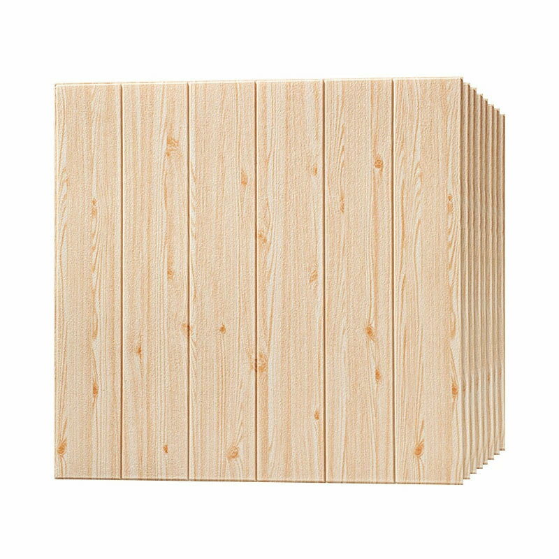 送料無料 20枚入り 3D立体壁紙 超大判 木目調 70*70cm 壁紙シール 防音シート クッションシート 大判ウ..