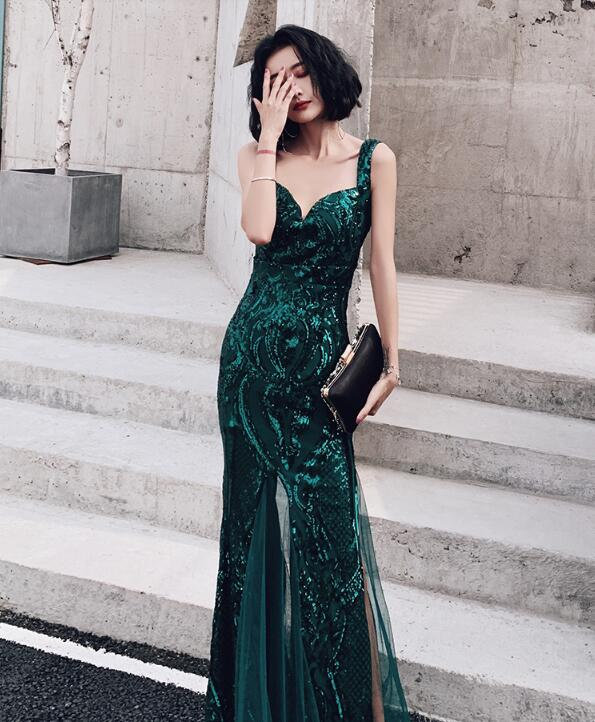 結婚式 二次会 パーティードレス 卒入式 同窓会次会 大人 イブニングドレス セクシー 袖なし ロング丈ワンピース/成人式 花嫁 着痩せ代代代 スパンコール 優雅 華やか 華麗 S/M/L/XL/XL色選択可！フォーマル/プリンセス