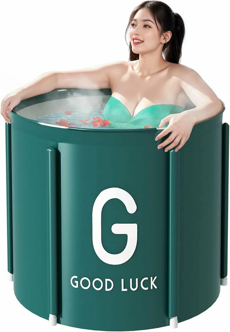 ポータブルバスタブ 浴槽 簡易風呂 アイスバス プラスチック バスタブ サウナ 収納簡単 設置が簡単 環..