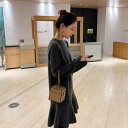 【送料無料】 2020年 秋冬 4color Aライン ワンピース ニット ミディ丈 レディース ワンピース ニットワンピース フレンチガーリー カジュアル かわいい きれいめ フェミニン 大人可愛い 長袖 ひざ丈 フレアスカート クルーネック 秋服 冬服
