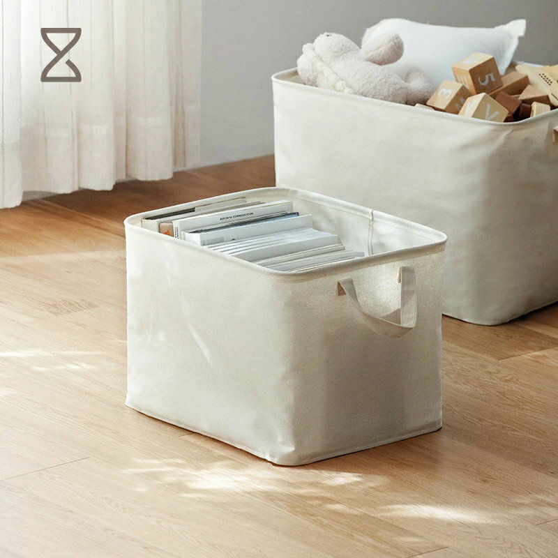 収納バスケットMサイズ××cm 収納ケース 衣類 洗濯カゴ おもちゃ収納 ファブリック 布製　収納ボックス ..