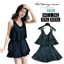 ★スーパーセール大特価20%OFF★ワンピース 水着 レディース 体型カバー レディース水着 フレアワンピース 体型カバー水着 ママ水着 みずぎ ミズギ フリル 大きいサイズ スカート ぽっちゃり 20代 30代 40代 50代 60代 ワンピース水着 ブラック オトナ女子 可愛い ワンピ