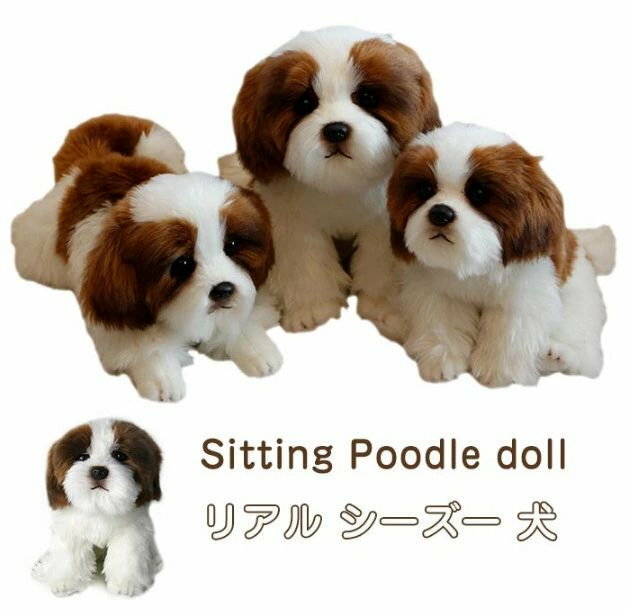 ぬいぐるみ 犬 シーズー 犬 リアル 犬 トイプードル グッズ 動物 いぬ アニマル いぬわんわん かわいい..