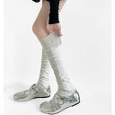 ソックス レディース 春夏 薄手 接触冷感 ルーズソックス くしゅくしゅ ミドル丈 クルーソックス ハイソックス シアー 微透け ブーツ用 白 黒 グレー 綿混...