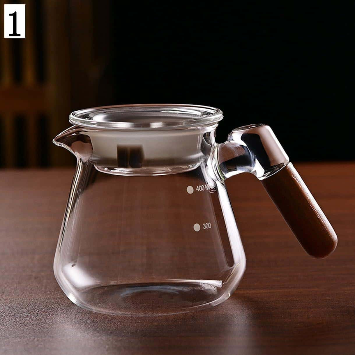 コーヒーサーバー ティーポット ガラスポット 耐熱 コーヒードリッパー フィルター付きml 珈琲 ハンドドリップ コーヒー用品 キッチン用品 燃焼ケトル 割れにくい 電子レンジOK おしゃれ 急須 ホウケイ酸ガラス製 IH対応 透明 冷水筒