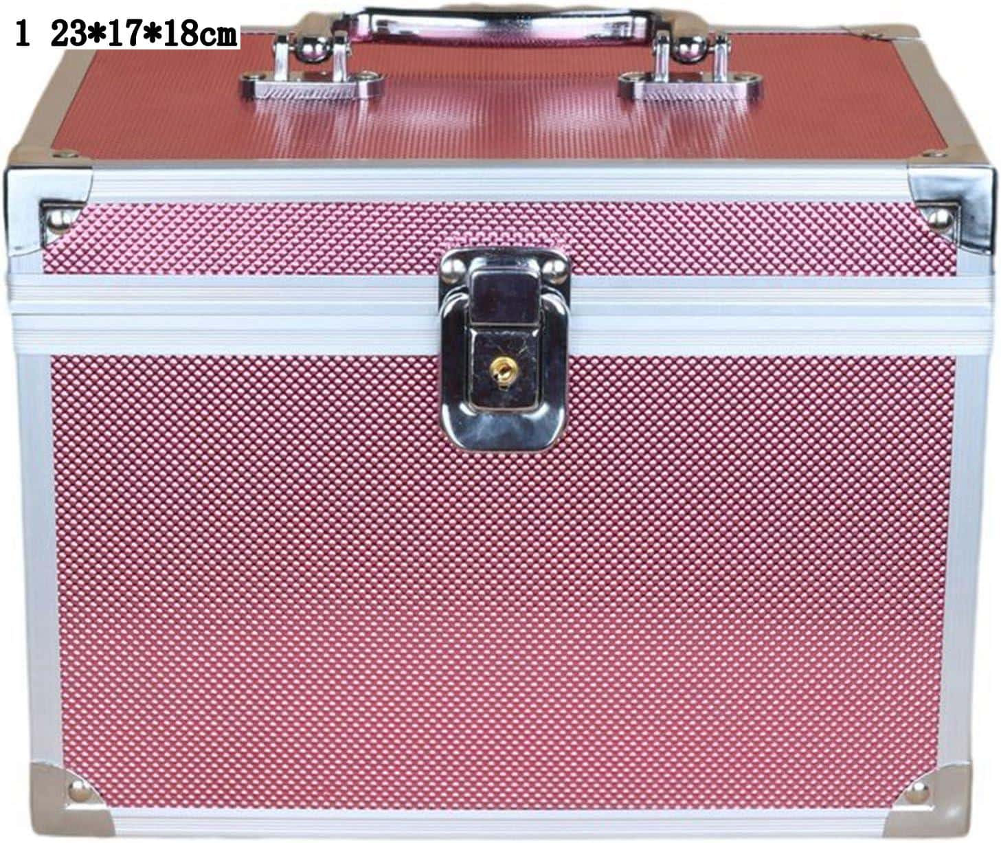 グラデーション段 メイクアップケース 化粧品収納ボックス 持ち運び便利 耐久性 防錆 密閉 女性用