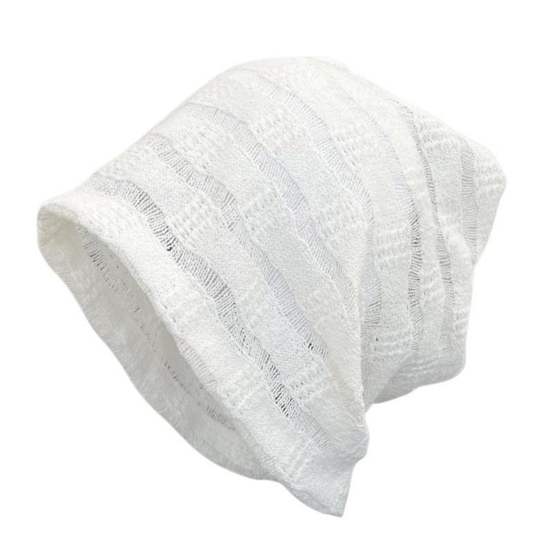 ニット帽 レディース 日系 透かし編